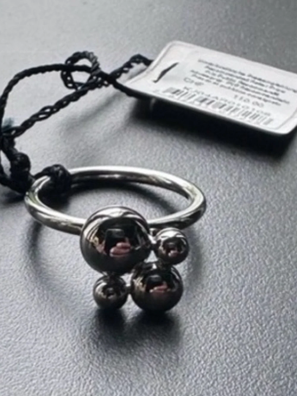 Calvin Klein Silver statement Bubble Cluster Ring - size 8 nwt